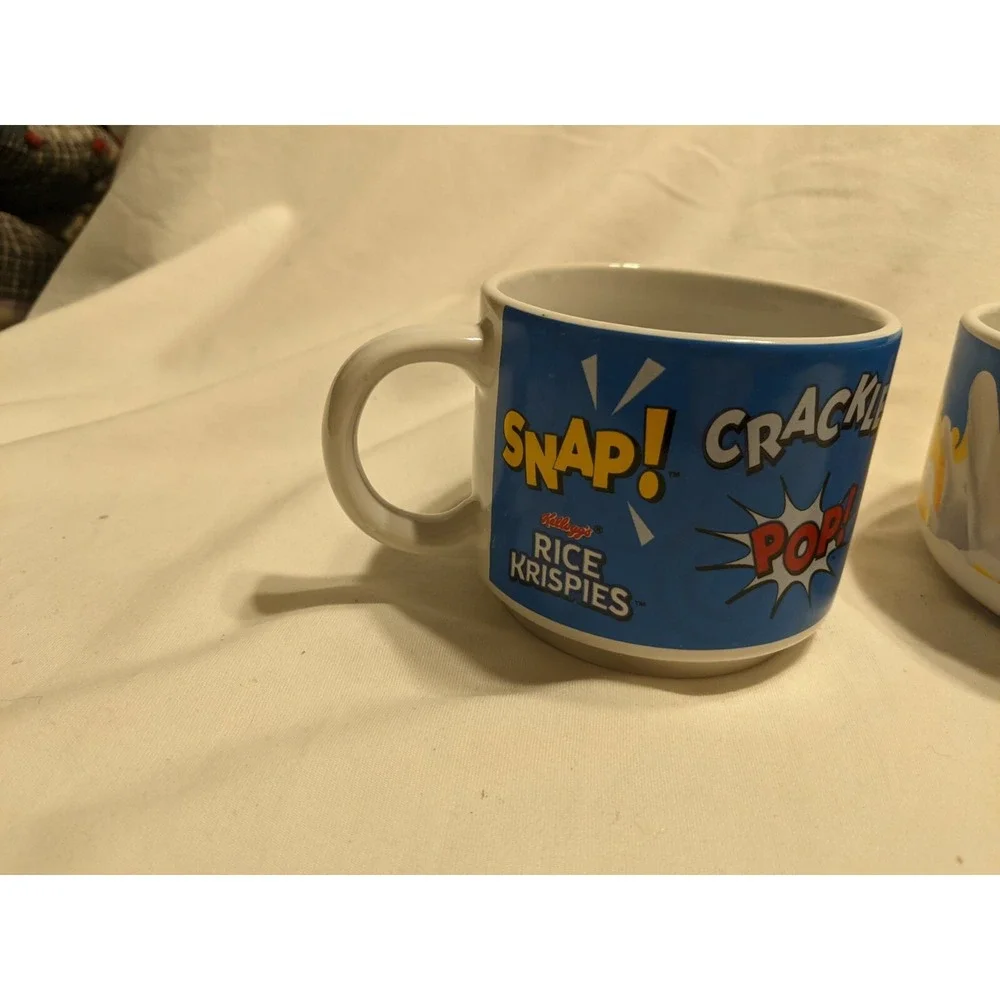 Vintage Rice Krispie Snap Crackle Pop Cereal Bowl And Cup Set